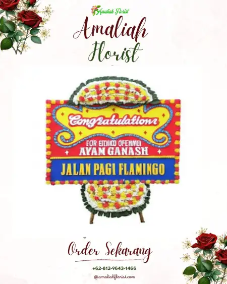 Sewa Papan Bunga Pinang Mancung